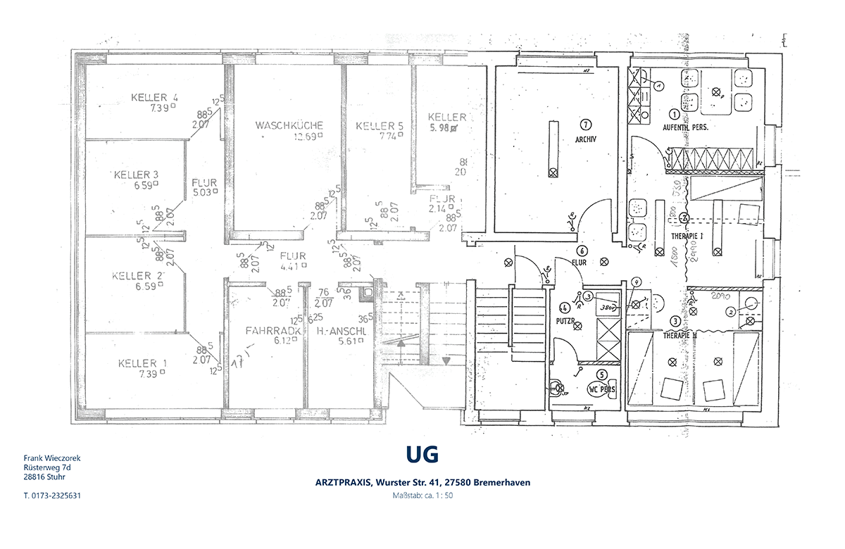Grundriss Untergeschoss